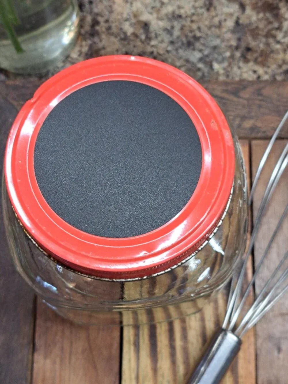 Glass Farmhouse Jar and Norpro Whisk Bundle